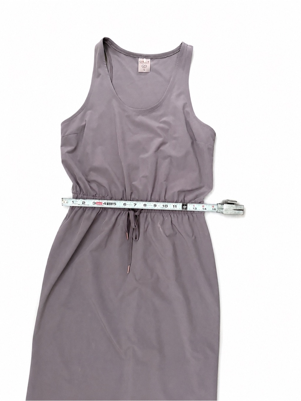 Calia Sleeveless Drawstring Midi Mauve Color size Small Athleisure Casual - Picture 4 of 7